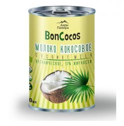 Молоко кокосовое органическое 17% BONCOCOS (400 мл)