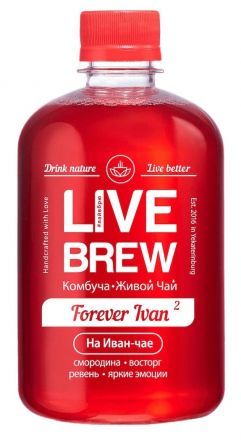 Комбуча &quot;Forever Ivan (2)&quot; Live Brew (520 мл)
