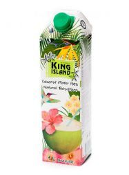 Кокосовая вода 100% без сахара (Amarica) KING ISLAND (1 л)