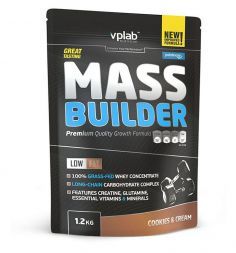 VpLab Mass Builder, печенье и крем, пакет (1200 г)